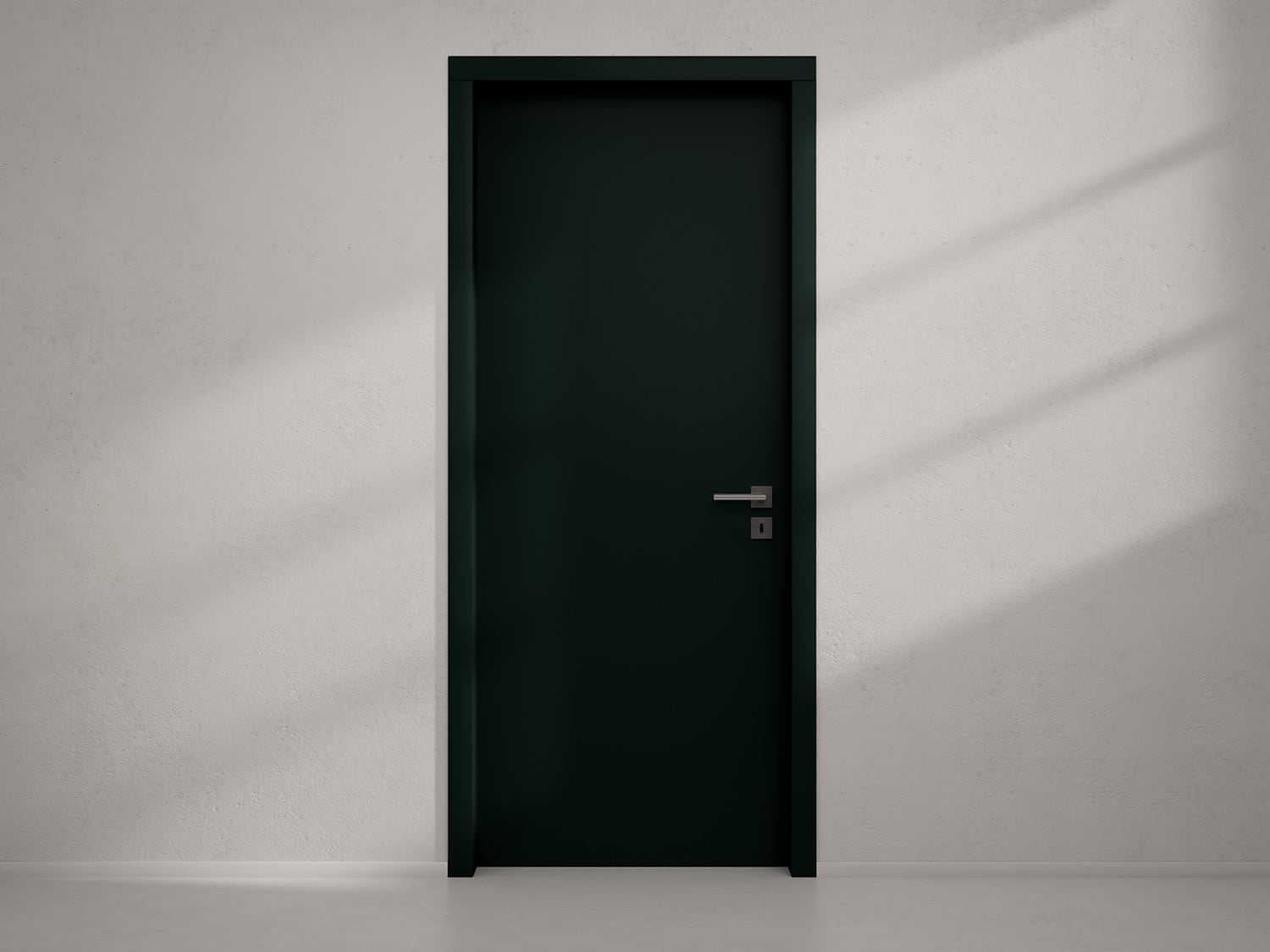 Door with material